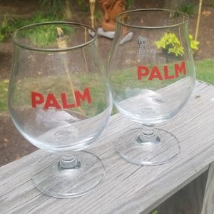 NWOT Palm Snifter Beer Glasses set of 2